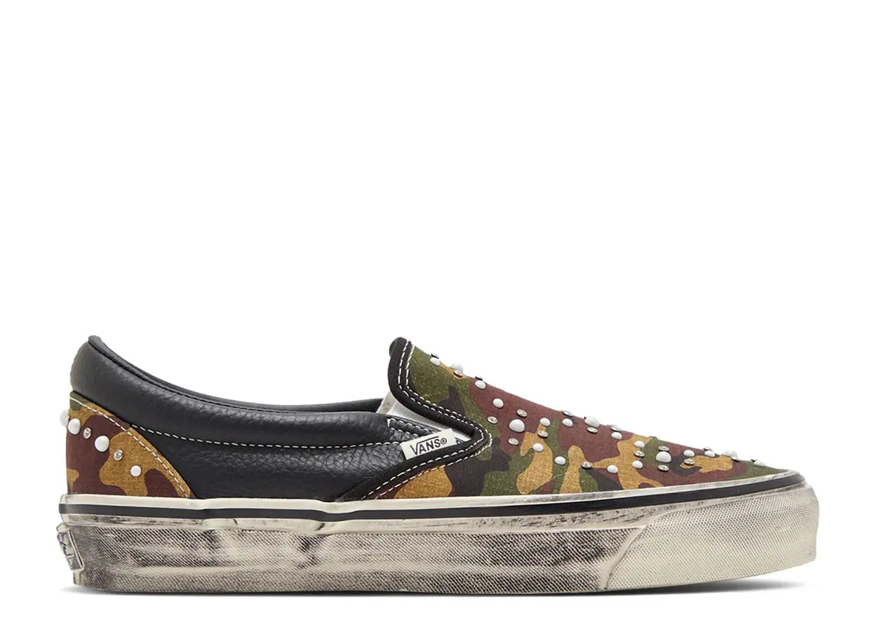 Vans LX Classic Slip-On 98 Pearlized Pack Camo Black SZ 11