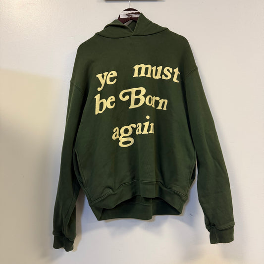 Green Cactus Plant Flea Market Born Again Hooded Sweatshirt