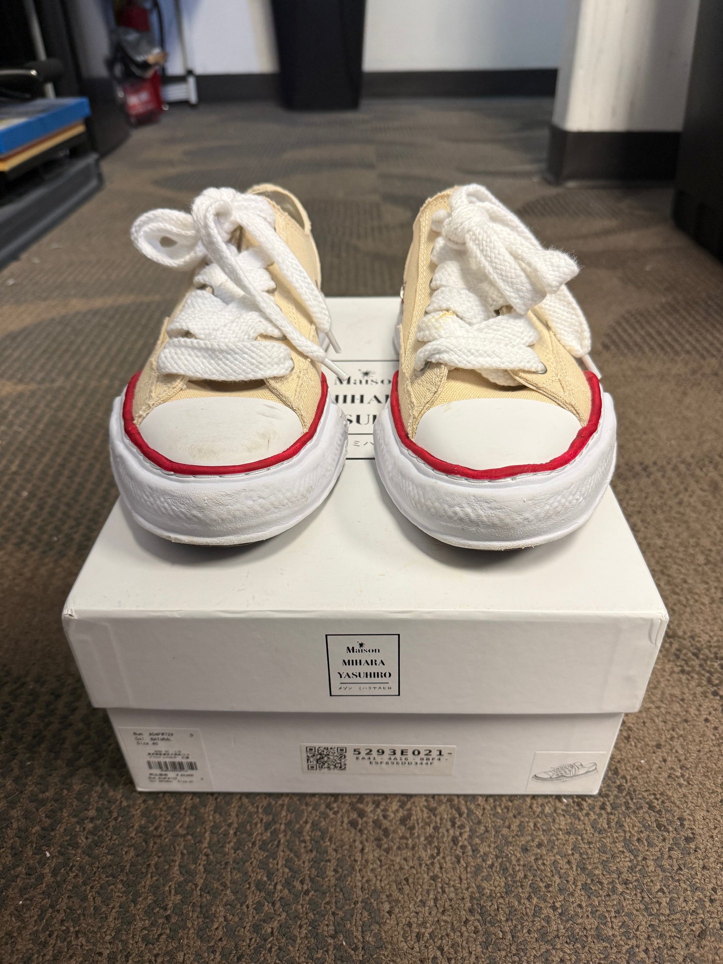 Maison Mihara Yasuhiro Peterson OG Sole Canvas Low Natural SZ 40
