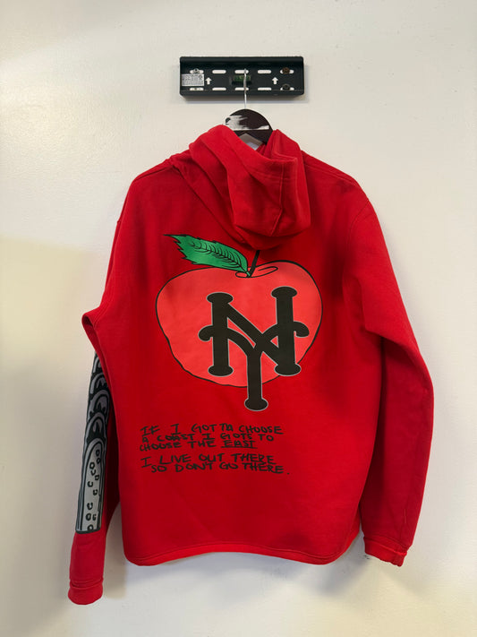 Red Homme Plus Hoodie - Size M