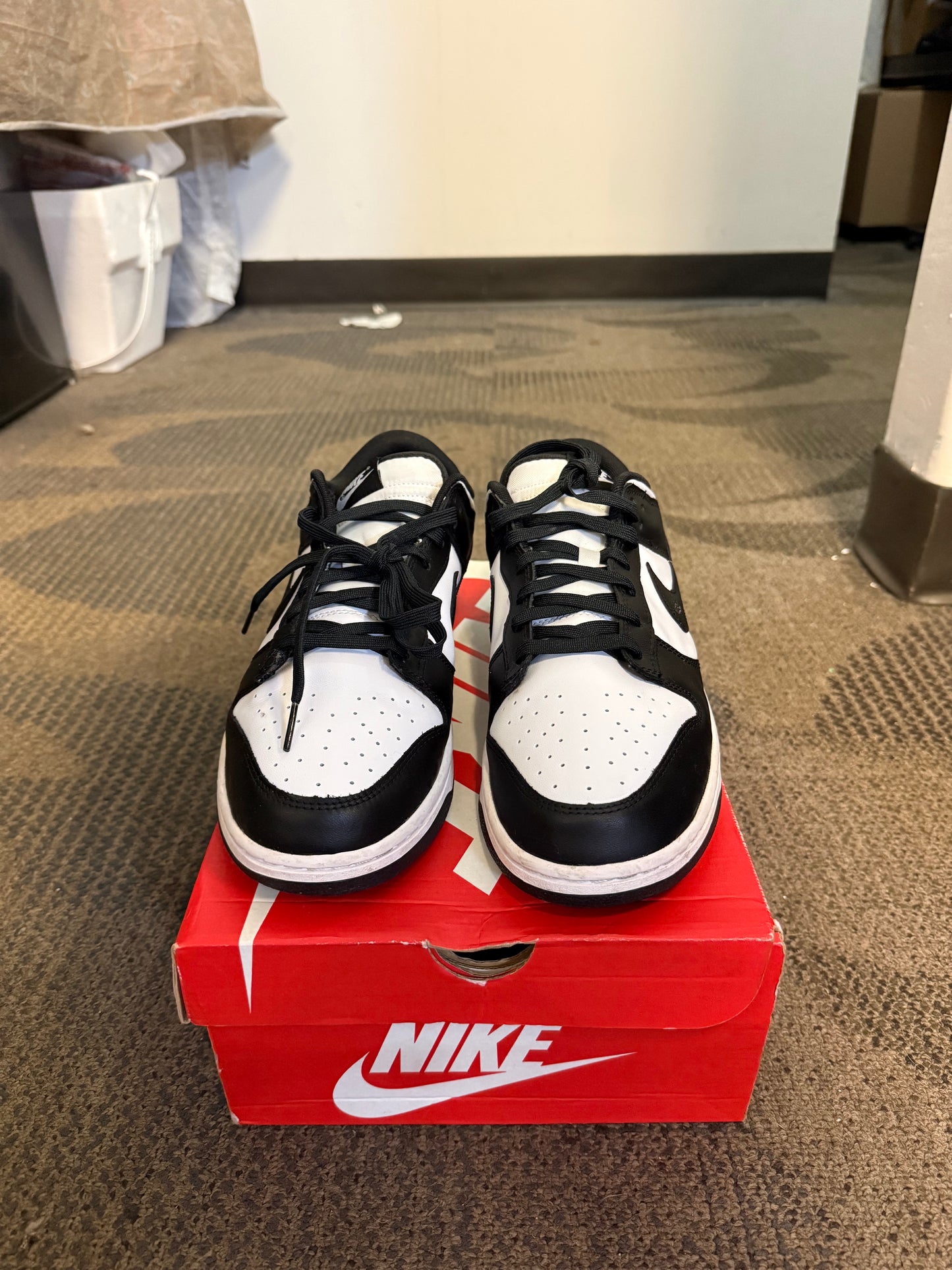 Nike Dunk Low Retro White Black Panda SZ 12