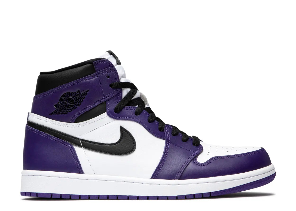 Jordan 1 Retro High Court Purple White SZ 10