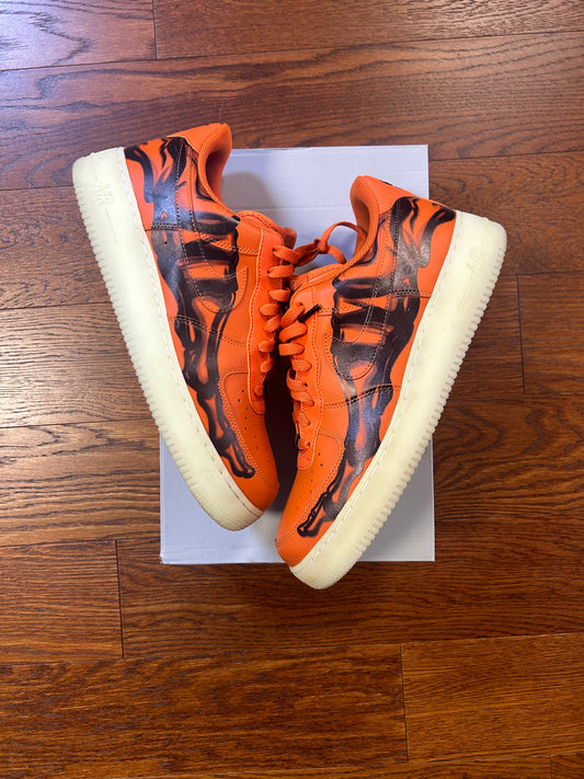 Orange Skeleton AF1 SZ 12