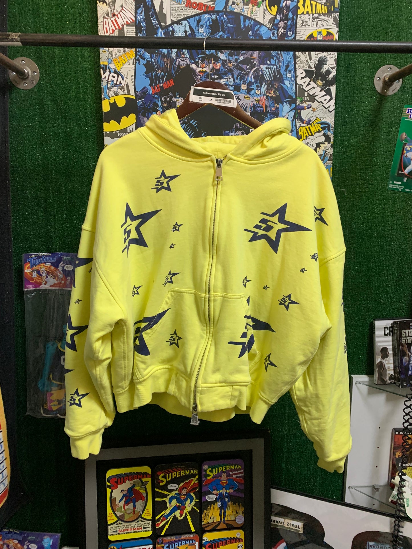 Yellow Sp5der Hoodie L