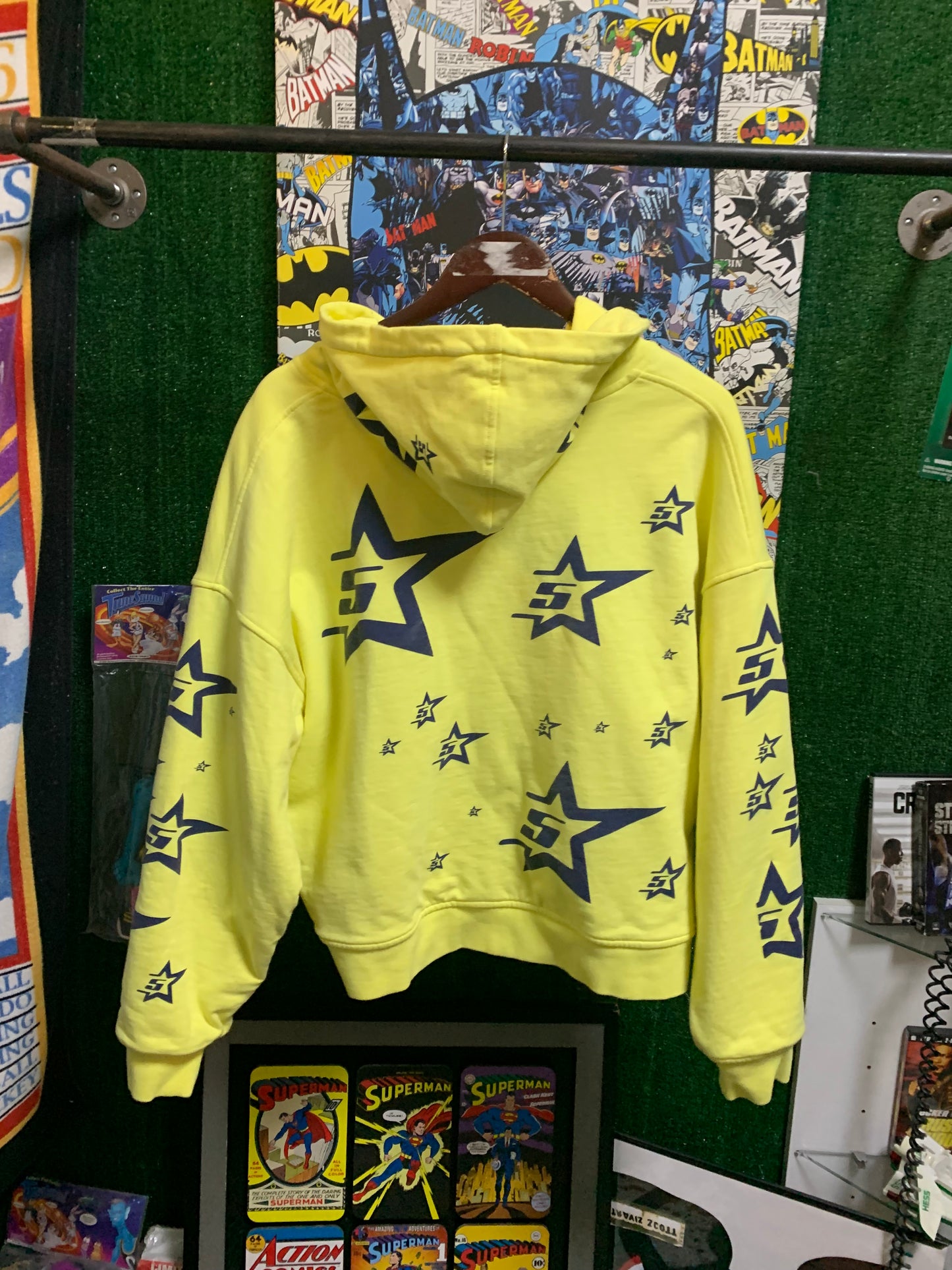 Yellow Sp5der Hoodie L