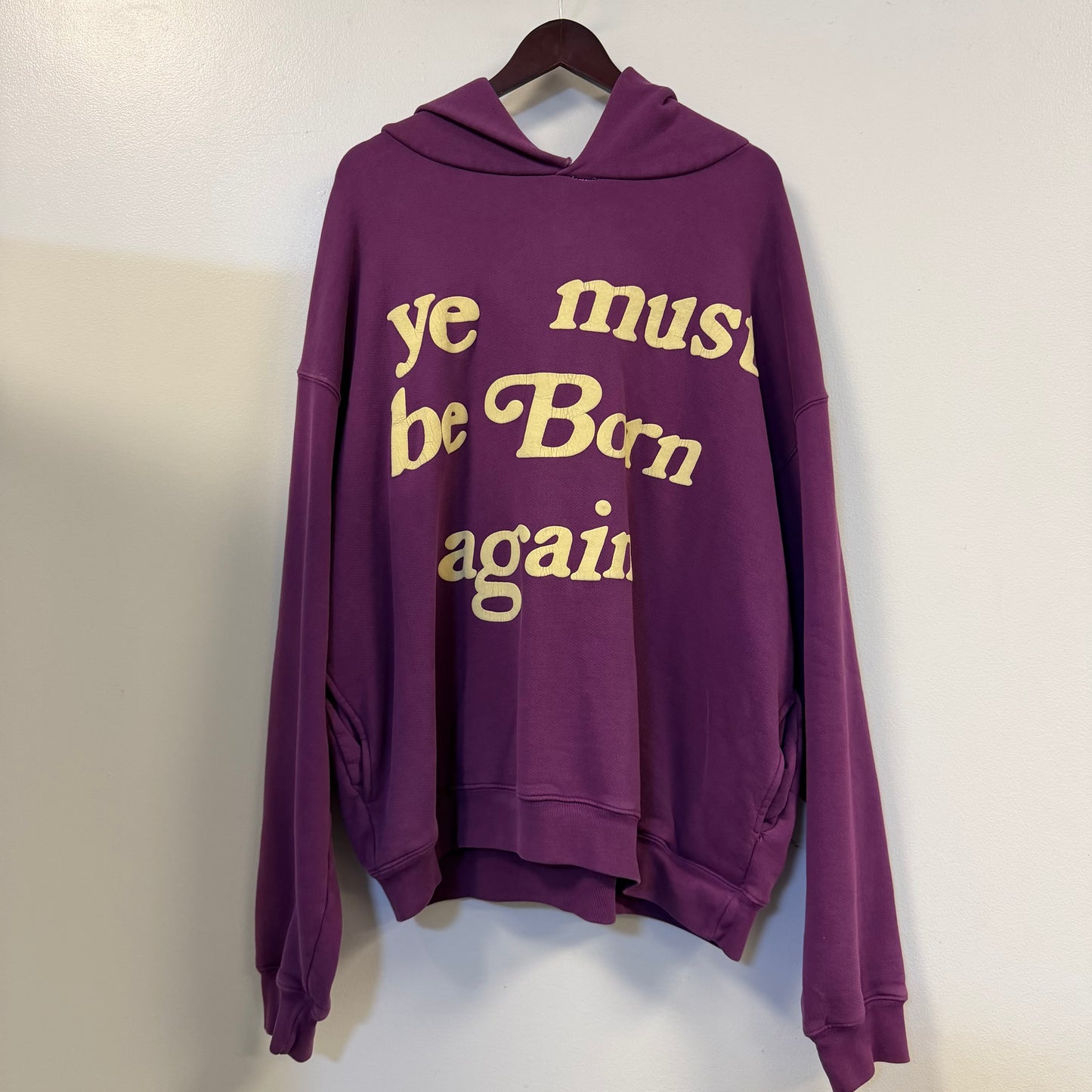 Purple Cactus Plant Flea Market Born Again Hooded Sweatshirt - Size L