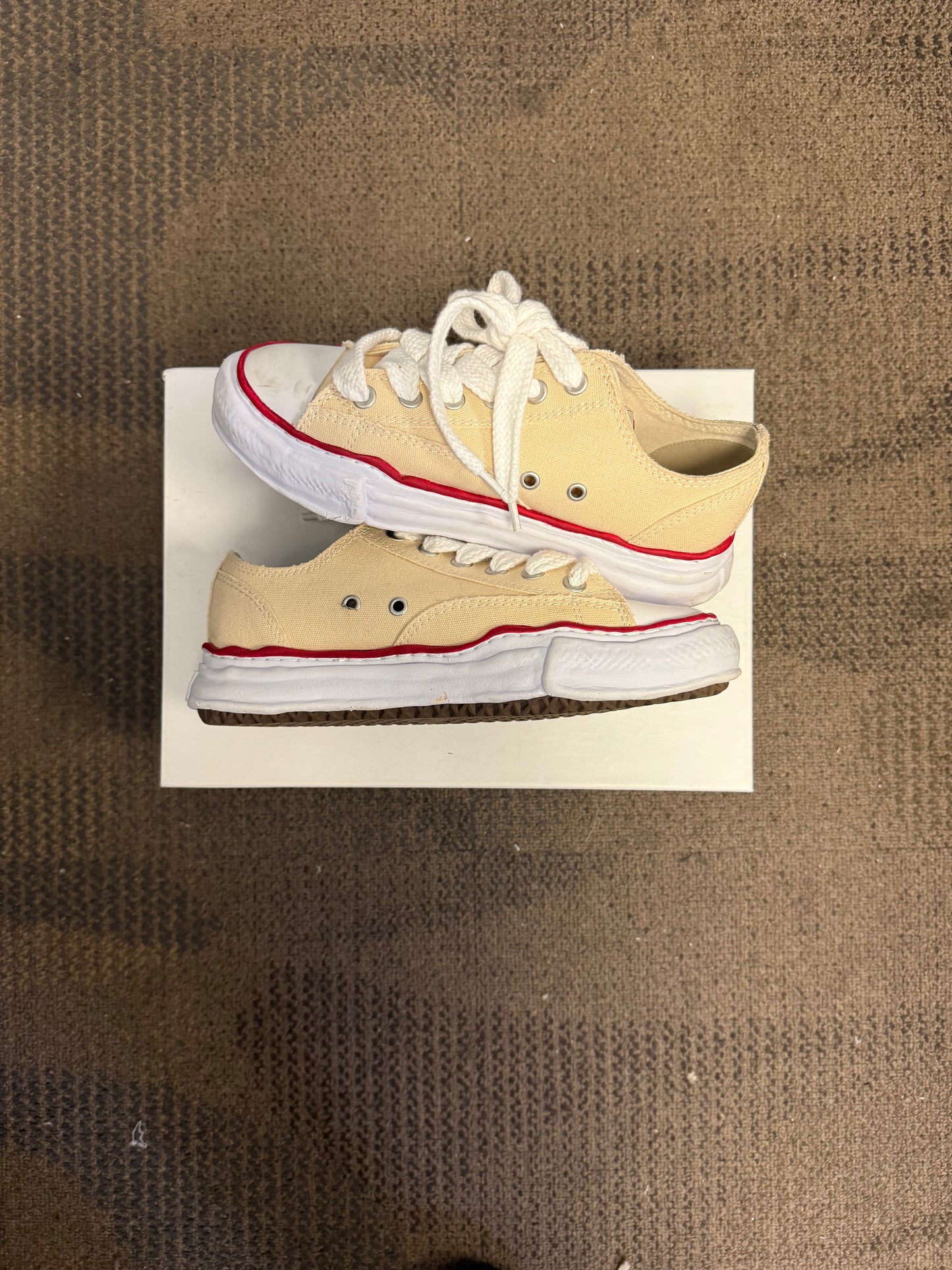 Maison Mihara Yasuhiro Peterson OG Sole Canvas Low Natural SZ 40