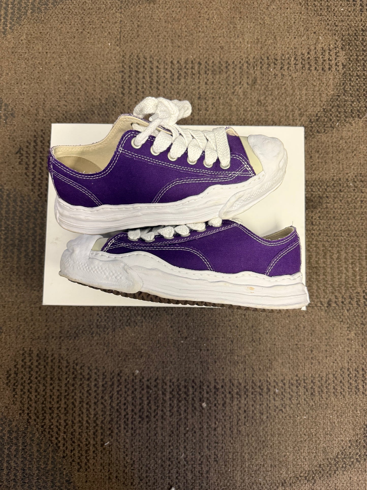 Maison Mihara Yasuhiro Hank OG Sole Canvas Low Purple SZ 40