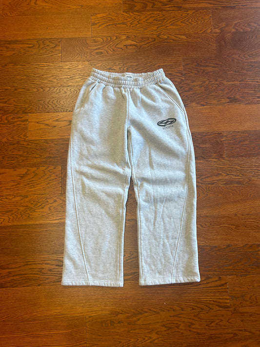 Gray Silicone Sweatpants