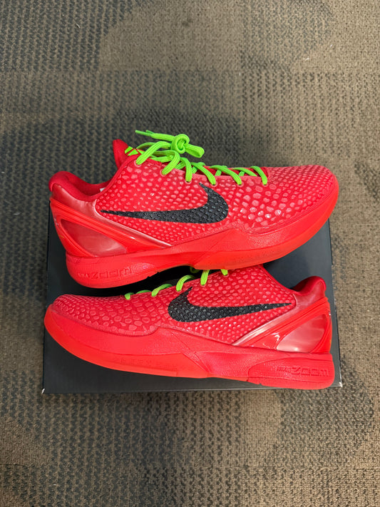 Nike Kobe 6 Protro Reverse Grinch SZ 10