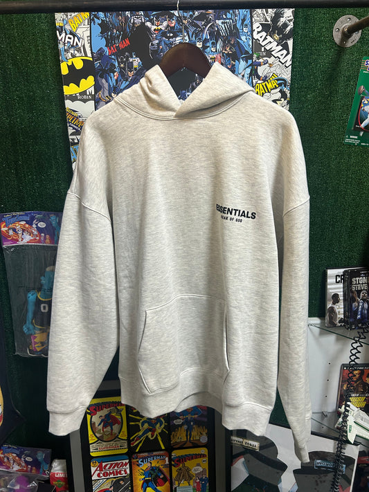 Gray Essentials Hoodie L