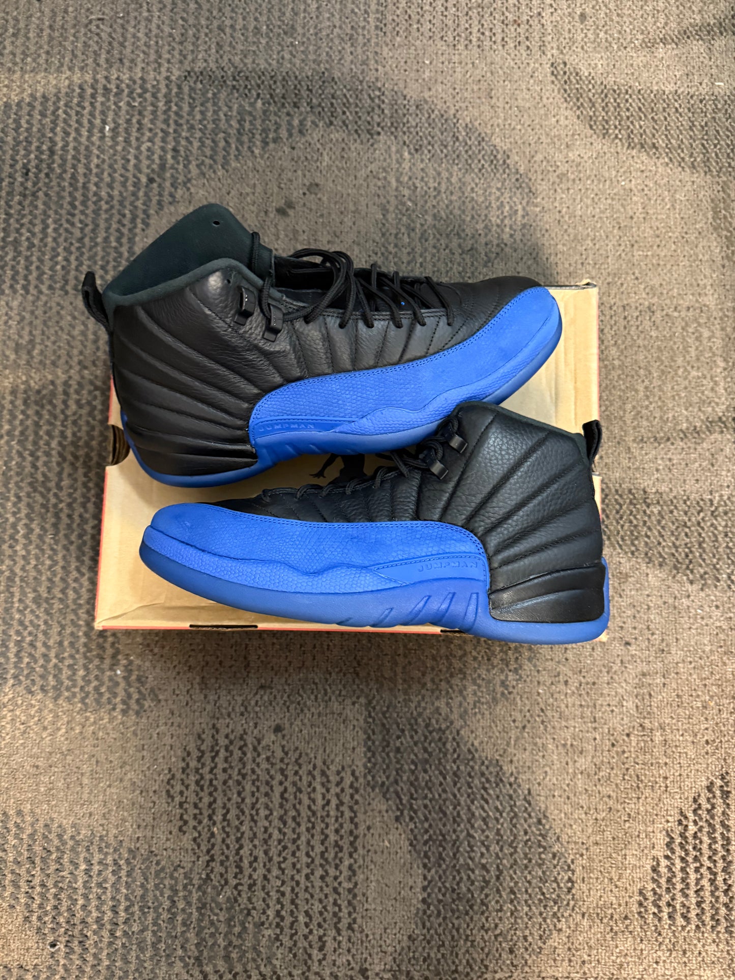 Jordan 12 Retro Black Game Royal SZ 11.5