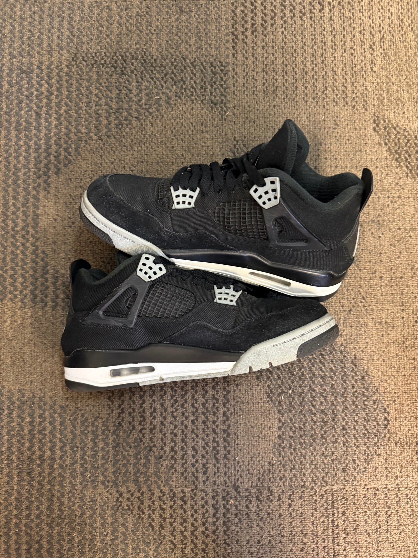 Jordan 4 Retro SE Black Canvas SZ 9.5