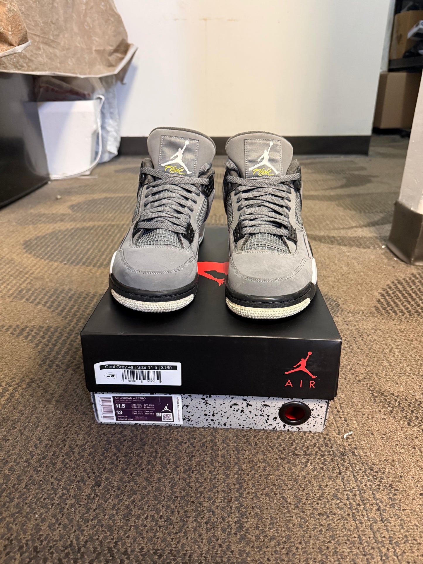 Jordan 4 Retro Cool Grey (2019) SZ 11.5