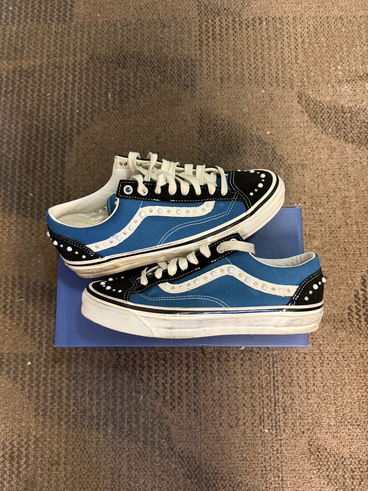 Vans LX Old Skool 36 Pearlized Pack Black Navy SZ 9.5