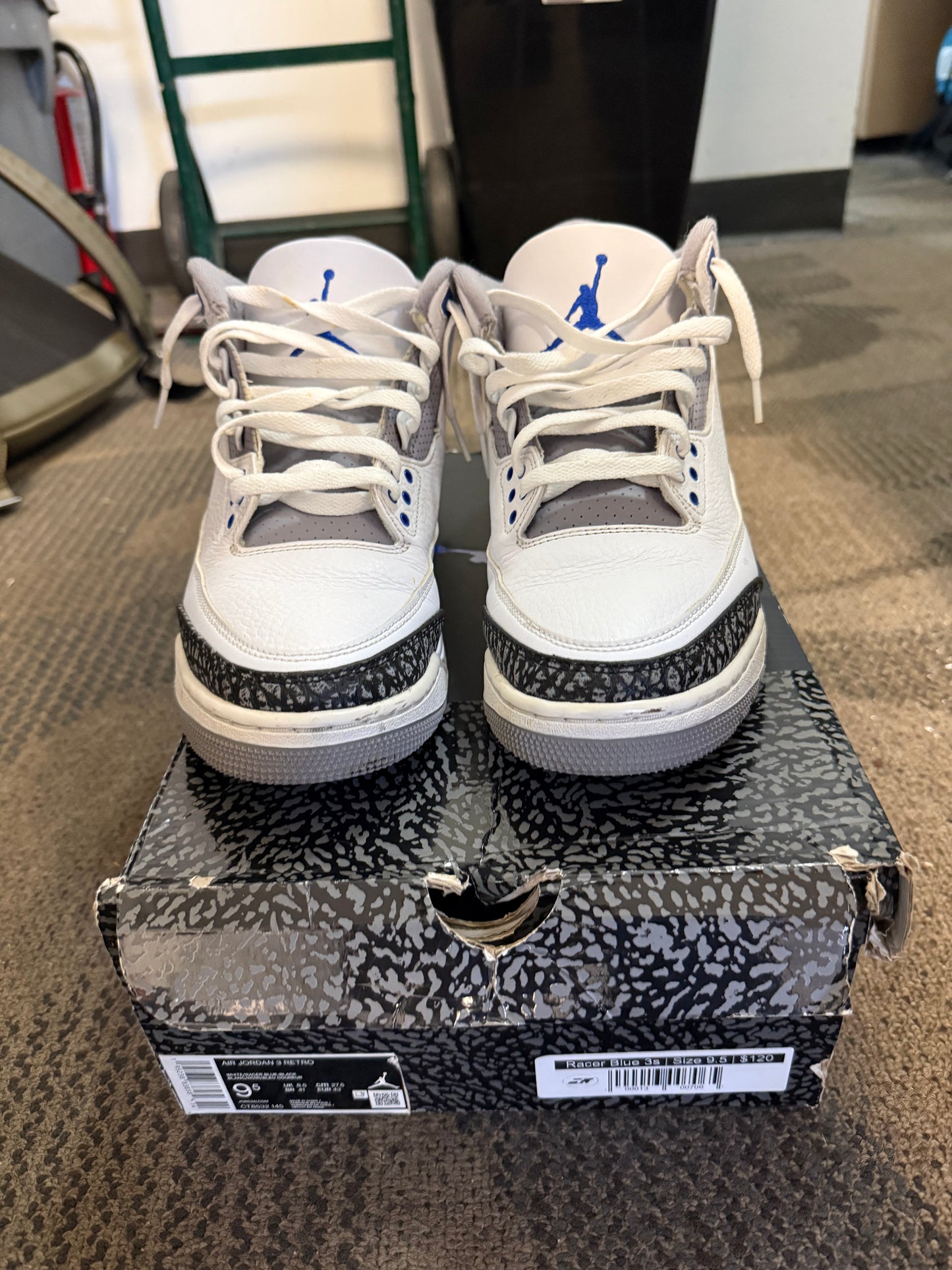 Jordan 3 Retro Racer Blue SZ 9.5