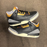 WMNS Air Jordan 3 Retro Black Cement Gold SZ 12