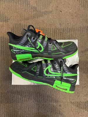 Nike Air Rubber Dunk Off-White Green Strike SZ 10