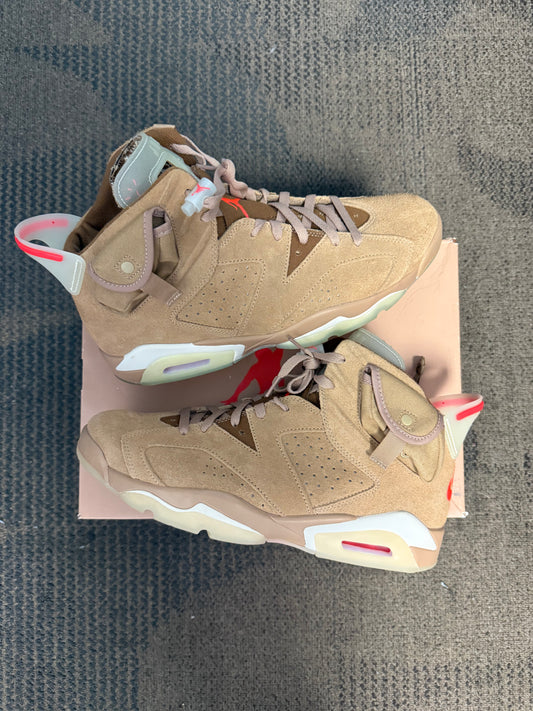 Jordan 6 Retro Travis Scott British Khaki SZ 12.5