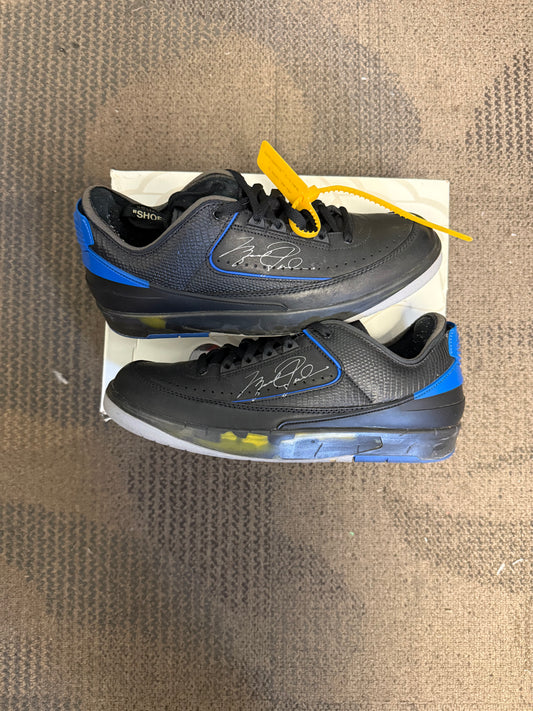 Jordan 2 Retro Low SP Off-White Black Blue SZ 11